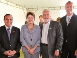 O Gran Hotel Stella Maris recebe a Presidente Dilma Rouseff e o governador Jaques Wagner