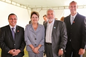 O Gran Hotel Stella Maris recebe a Presidente Dilma Rouseff e o governador Jaques Wagner